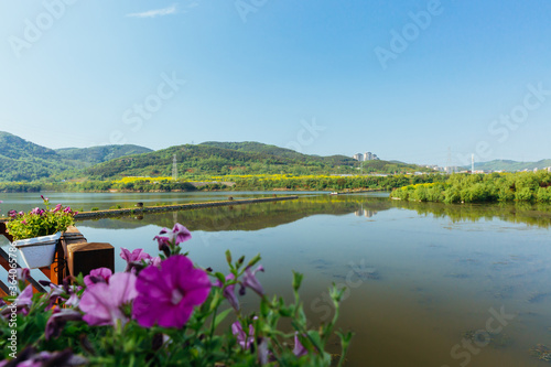 Summer outdoor in Xishan Lake, Dalian, China