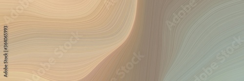 abstract modern banner design with rosy brown, burly wood and tan colors. fluid curved flowing waves and curves for poster or canvas