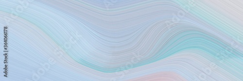 abstract colorful horizontal header with light steel blue, sky blue and powder blue colors. fluid curved flowing waves and curves for poster or canvas
