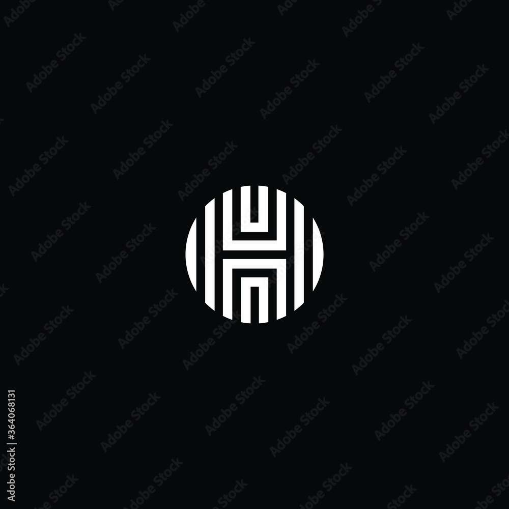 Minimal elegant monogram art logo. Outstanding professional trendy awesome artistic H HO OH initial based Alphabet icon logo. Premium Business logo white color on black background Minimal elegant monogram art logo. Outstanding professional trendy awesome artistic H HO OH initial based Alphabet icon logo. Premium Business logo white color on black background