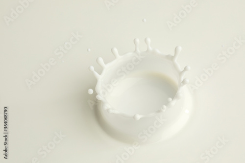 Fotomurale close up of a milk crown splash