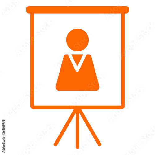 Figur und Flipchart