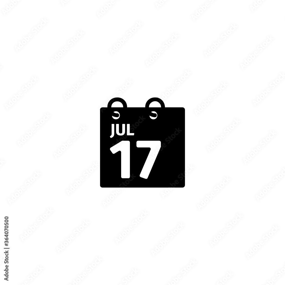 Calendar vector icon. Isolated spiral calendar illustration Calendar vector icon. Isolated spiral calendar illustration