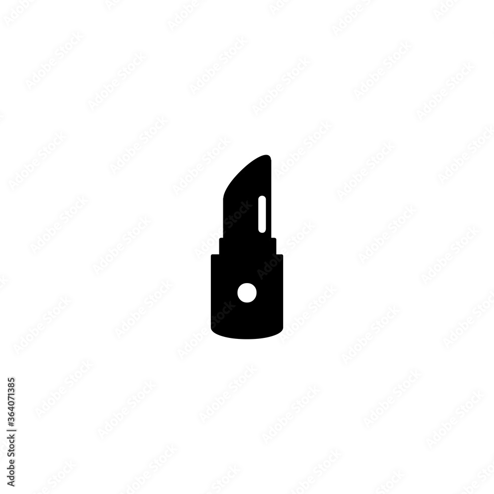 Lipstick Flat Vector Icon. Isolated Red Sexy Lipstick Illustration - Vector Lipstick Flat Vector Icon. Isolated Red Sexy Lipstick Illustration - Vector