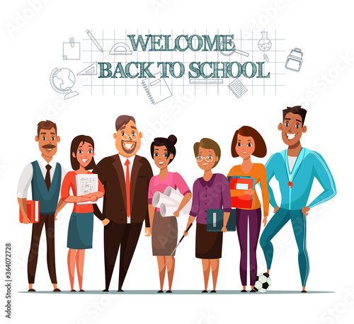 Welcome back to school inviting banner template