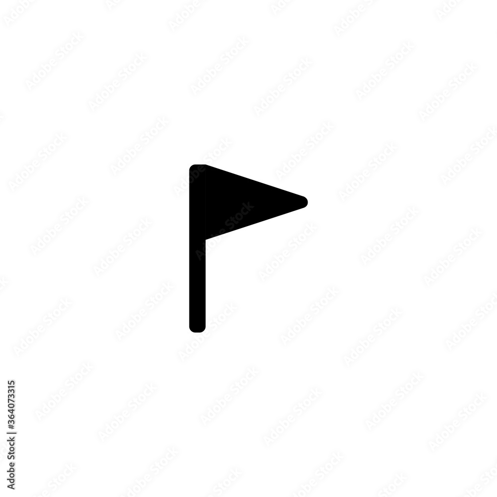 Flag vector flat icon. Isolated navigation, map flag illustration Flag vector flat icon. Isolated navigation, map flag illustration