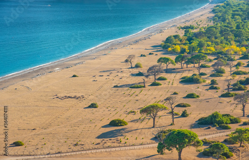 Wallpaper Mural Aerial view of Cirali Beach from ancient Olympos ruins, Antalya Turkey. Torontodigital.ca