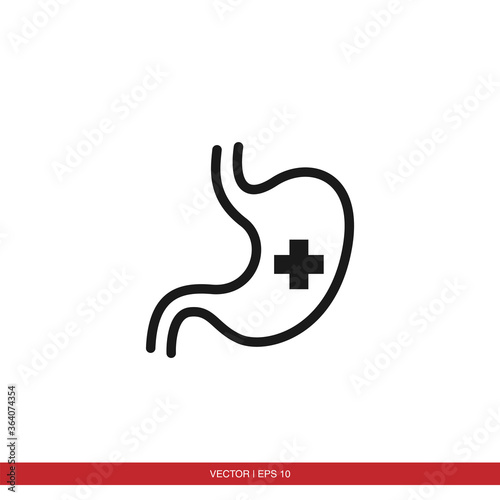 Stomach icon vector