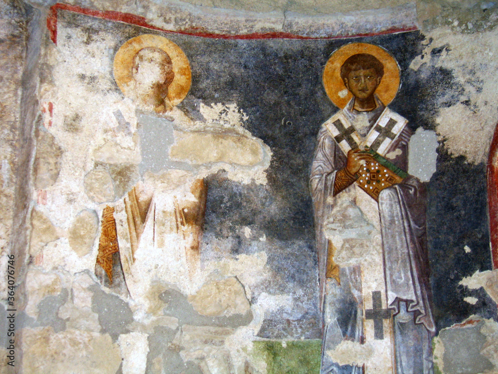 Christian Fresco  in church of St Nicholas in Mira, Turkey