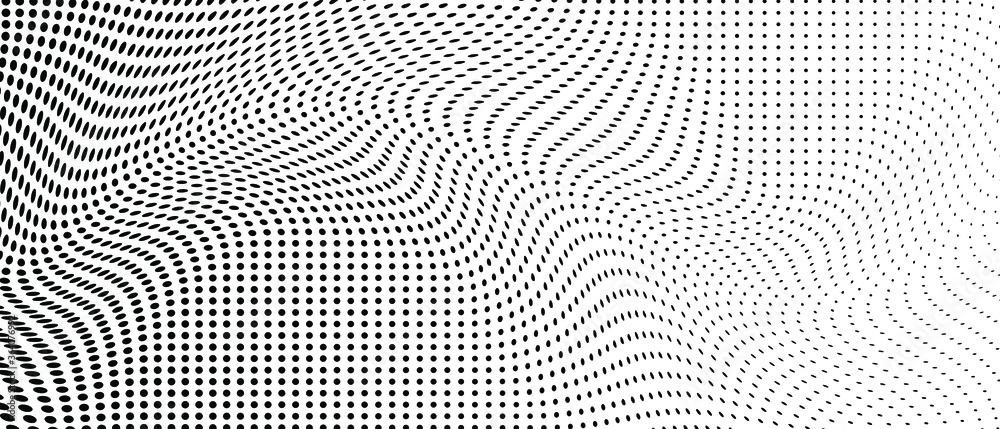 Dot background halftone vector texture. Back pattern overlay on white.