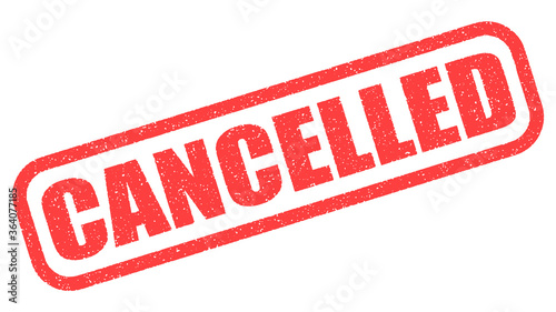 Red stamp cancelled on white background . vector image .