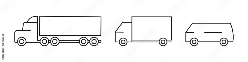 Transport icon set . Vector transport logo collection . Express delivery trucks. Transport logistic , transport . Truck , car , wagon. Transport icon set . Vector transport logo collection . Express delivery trucks. Transport logistic , transport . Truck , car , wagon.