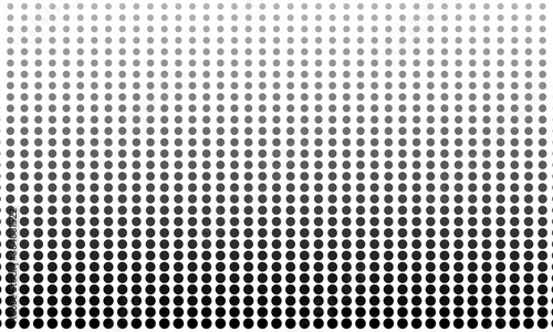 Halftone dots. Monochrome vector texture background