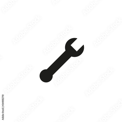 Wrench Icon in trendy flat style isolated on grey background. Spanner symbol for your web site design, logo, app, UI. Vector illustration, EPS10.