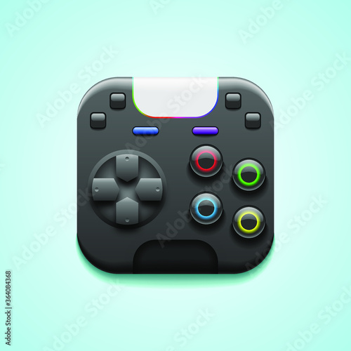 Gamepad Play Logo Vector Symbol Controller