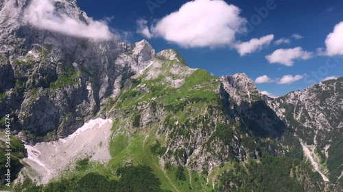 Mount Mangart,  boardering Slovenia and Italy