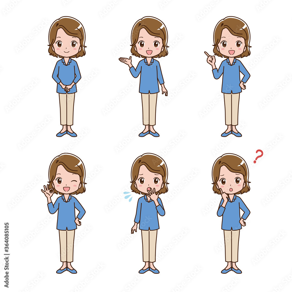 Illustrations of women in various poses
Illustrations of women in various poses