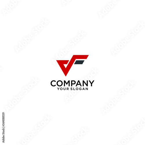 Free Download VF initial letter icon logo design vector - GFXLoad