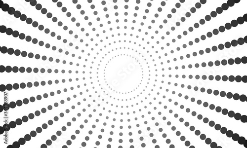 black and white spiral dots background