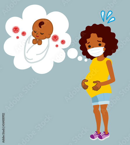 Pregnant woman concerned her baby about infection - african