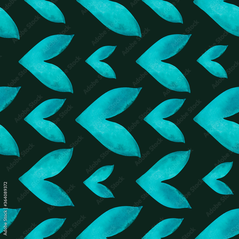Abstract seamless illustration. Watercolor element on a green background. The painting is made by hand. Use for printing, textiles, invitations, wrapping paper, website, postcards and scrapbooking. Abstract seamless illustration. Watercolor element on a green background. The painting is made by hand. Use for printing, textiles, invitations, wrapping paper, website, postcards and scrapbooking.