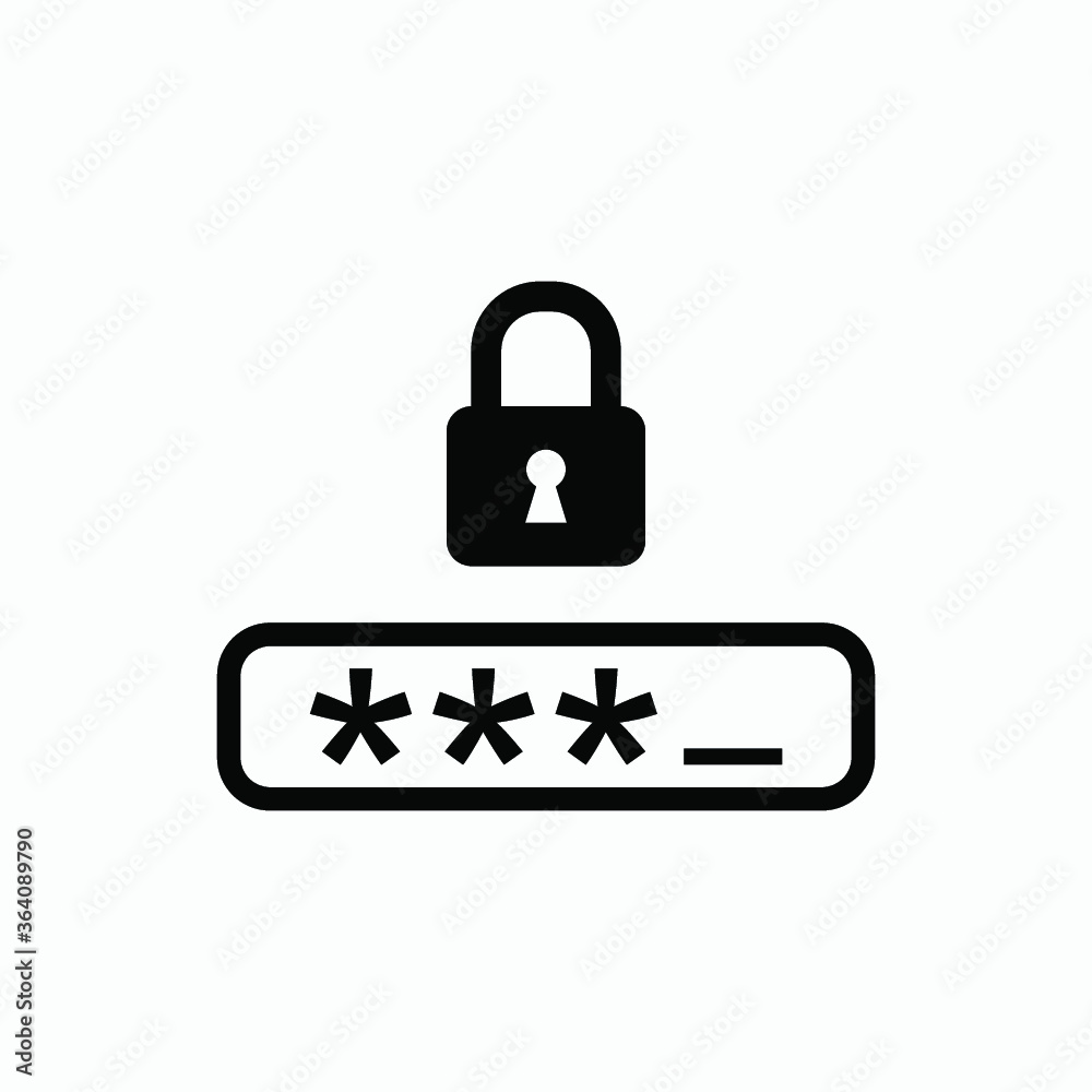 password icon vector