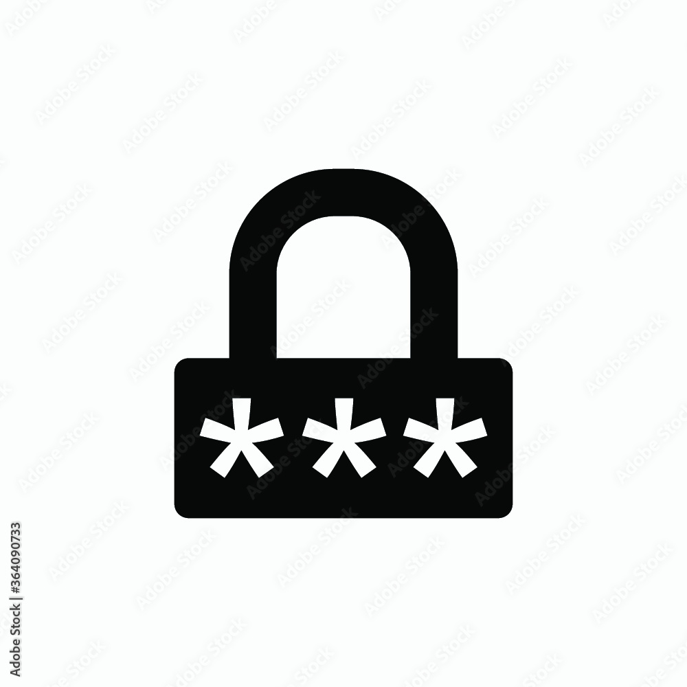 password icon vector password icon vector