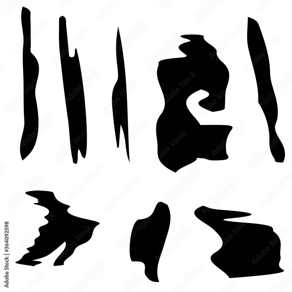 Abstract shapes on a white background for design Abstract shapes on a white background for design