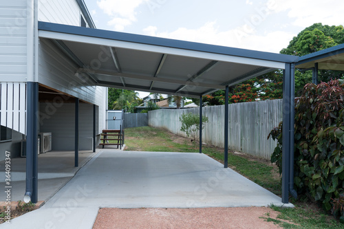 New carport built on fully renovated house