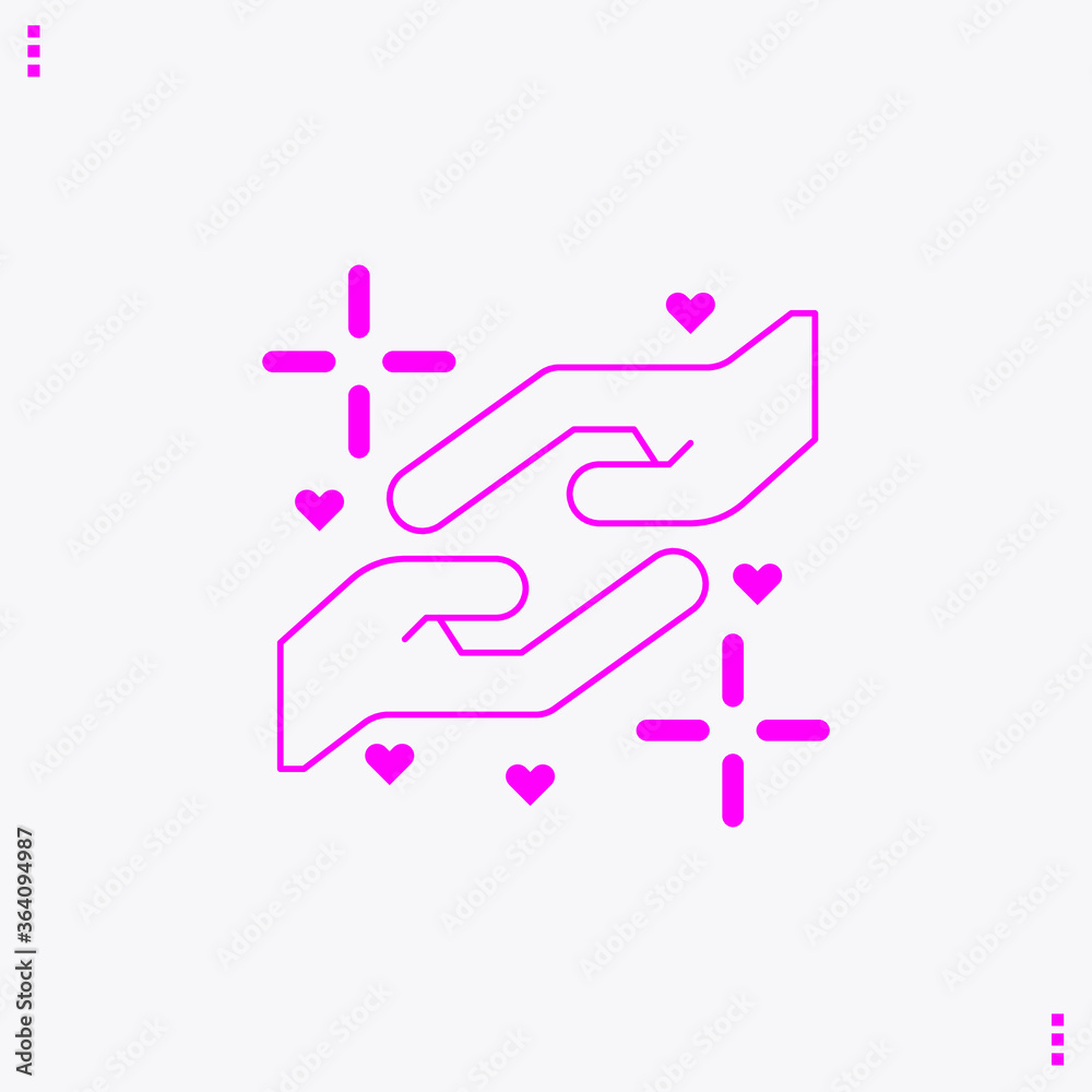 Template logo care hand business icon vector - vector Template logo care hand business icon vector - vector