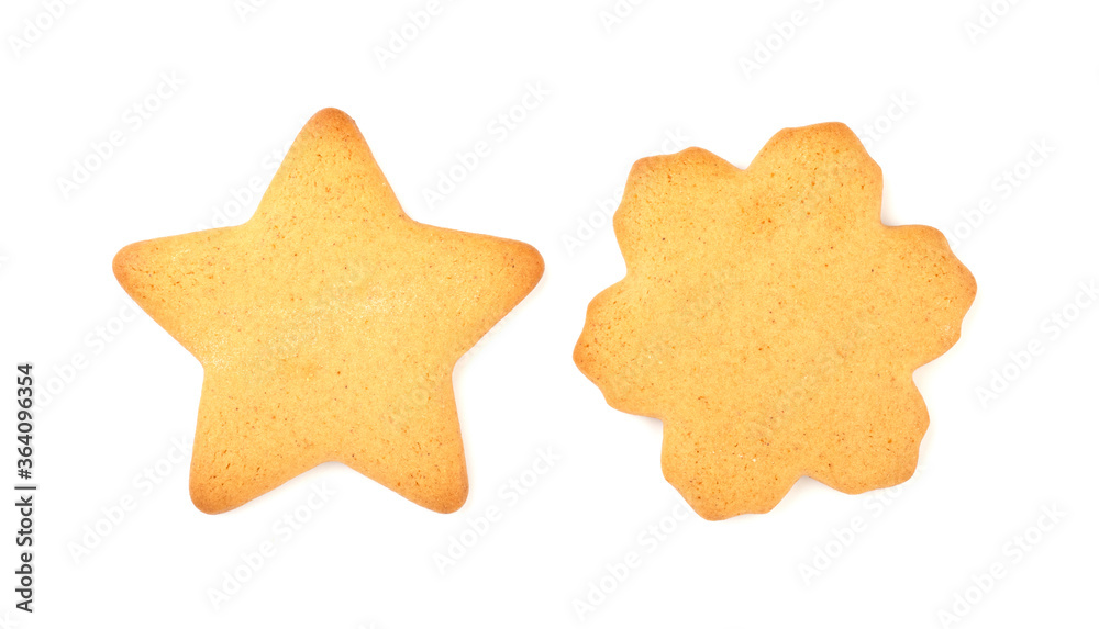 Christmas gingerbread in the shape of a star, isolated on a white background. festive treats for Christmas and new year Christmas gingerbread in the shape of a star, isolated on a white background. festive treats for Christmas and new year