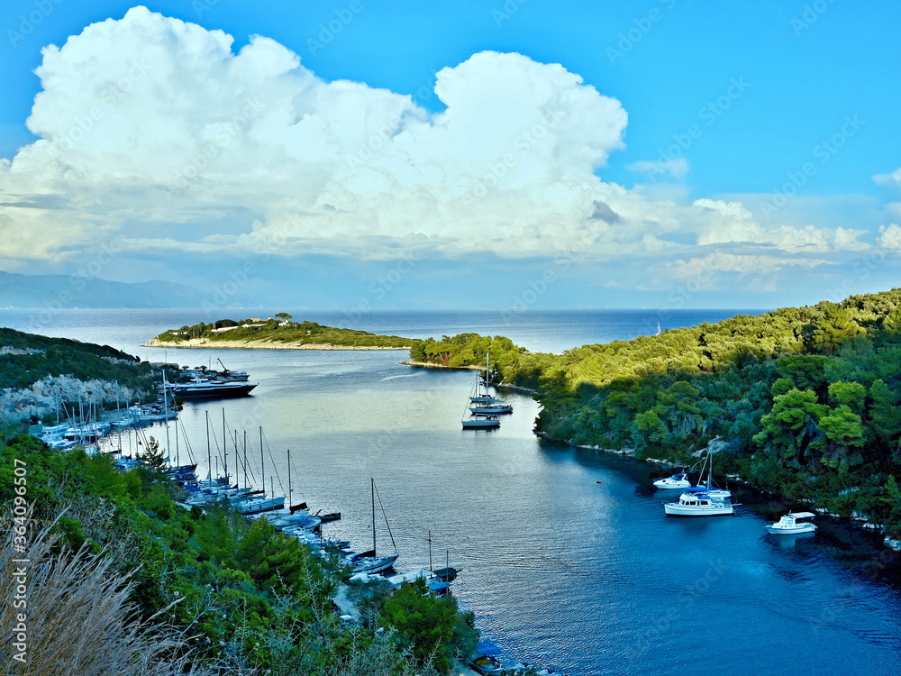 Fototapeta premium Greece,island Paxos-view of the island Panaghia