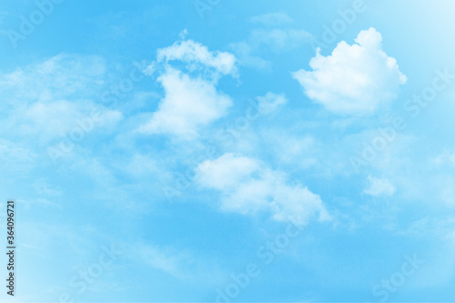 Blue sky and  white cloudy
