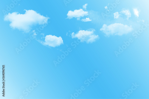Blue sky and  white cloudy