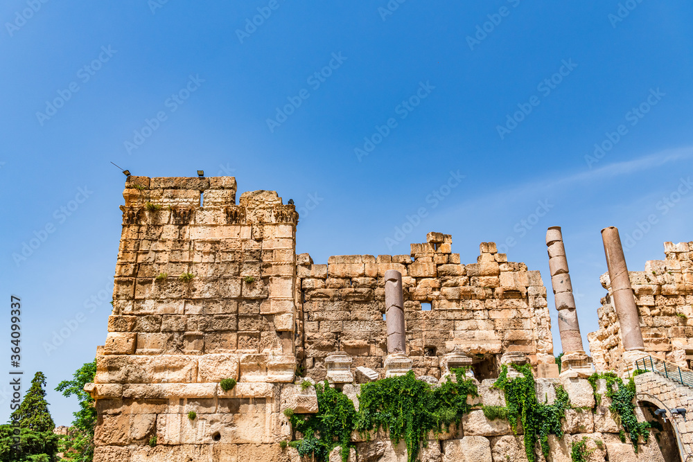 Baalbek Roman temple ruins in Baalbek, Lebanon