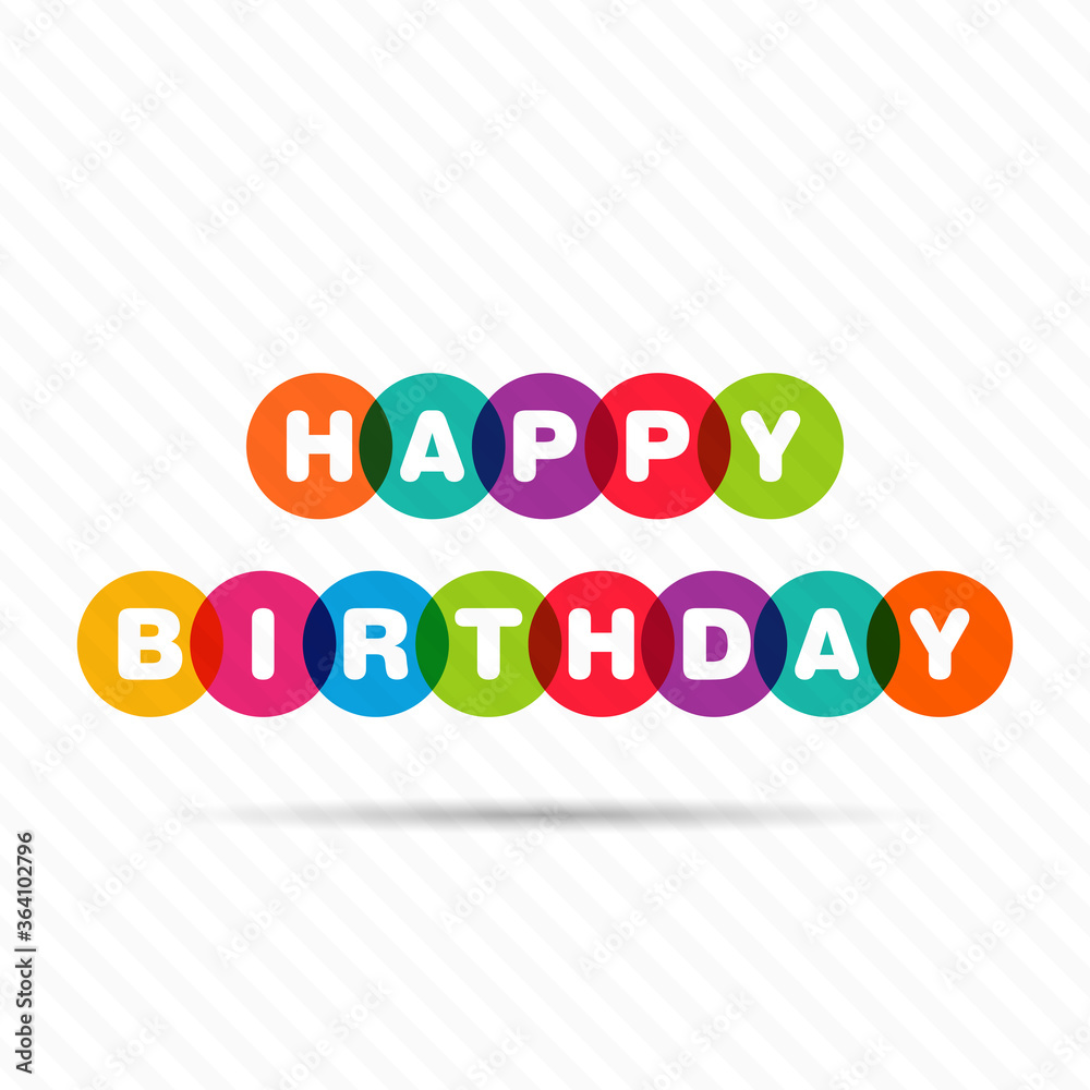 Illustration of happy birthday with beautiful calligraphy. Illustration of happy birthday with beautiful calligraphy.
