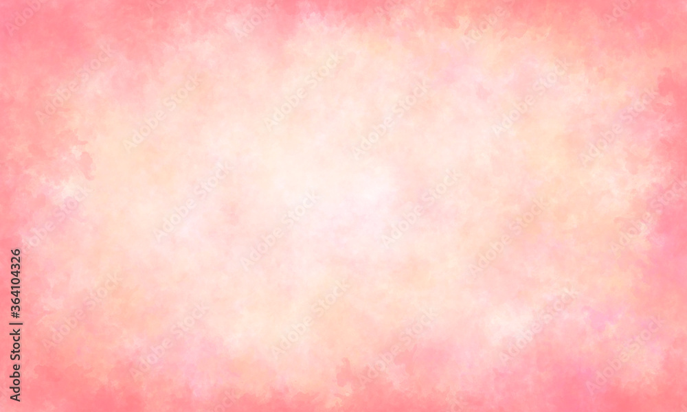 Grunge pink-white background with strokes of paint around the edges. Pastel shades, cool pink background, festive.