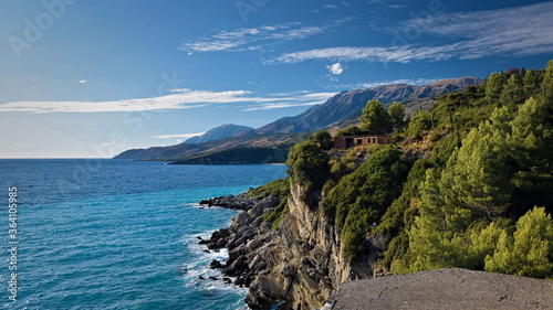 Himare coast in Albania photo