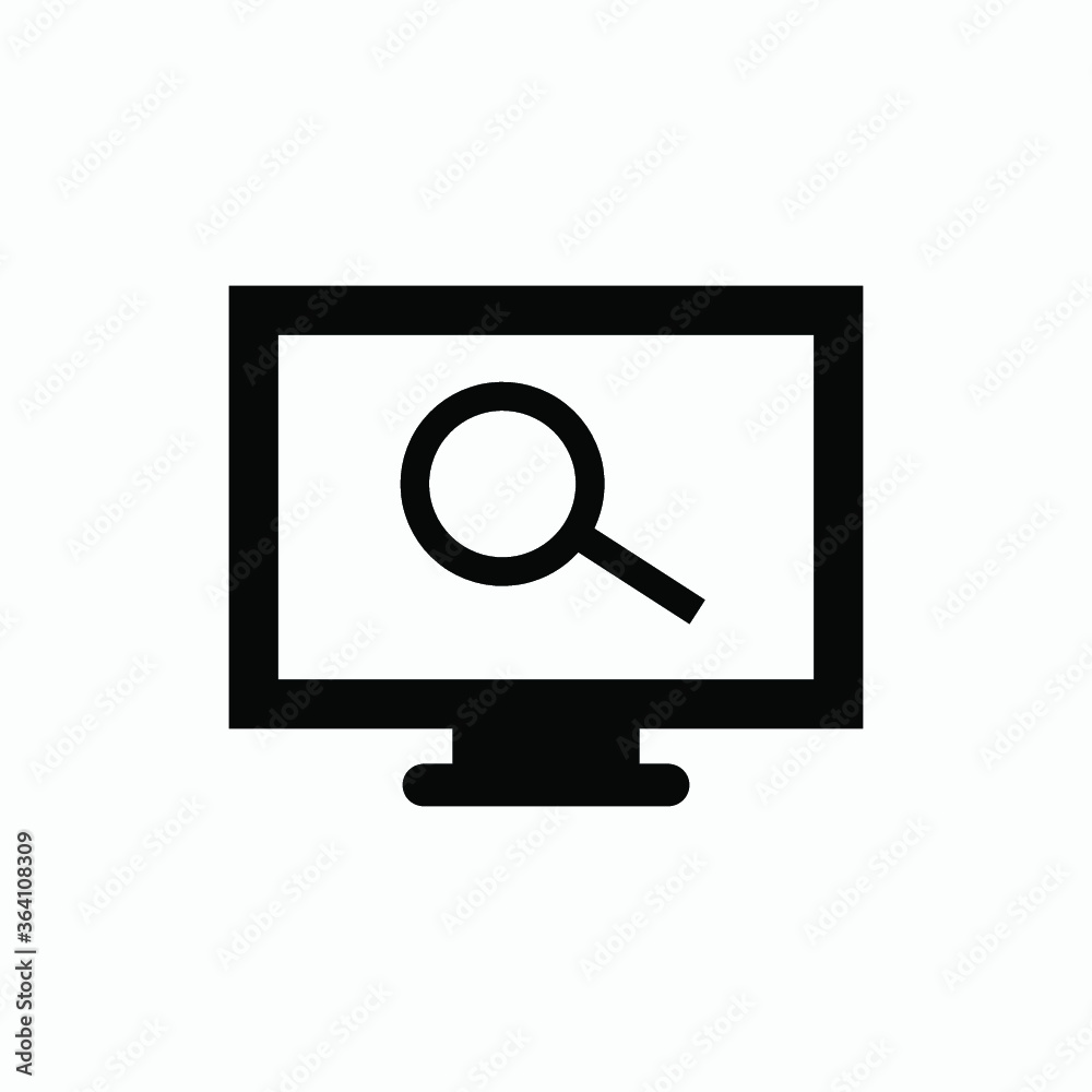 search computer icon vector search computer icon vector