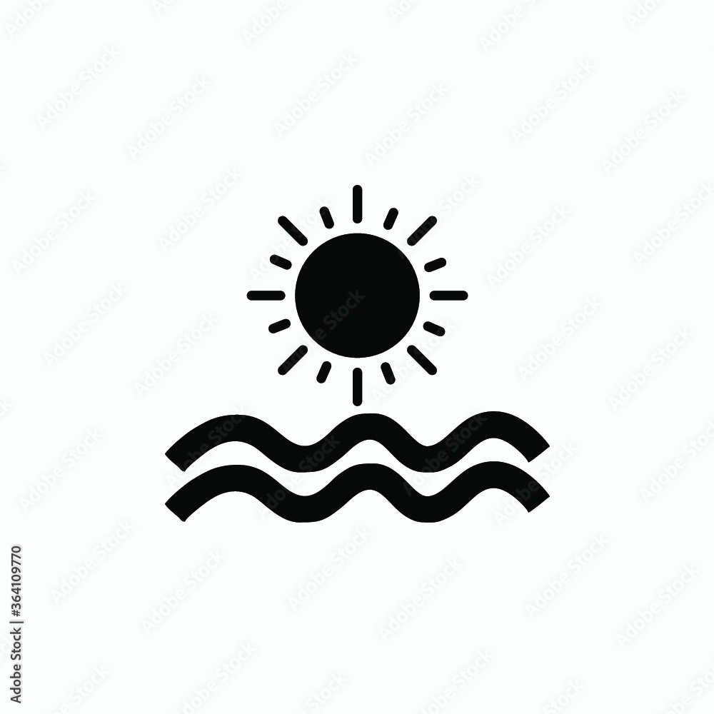 beach icon vector beach icon vector