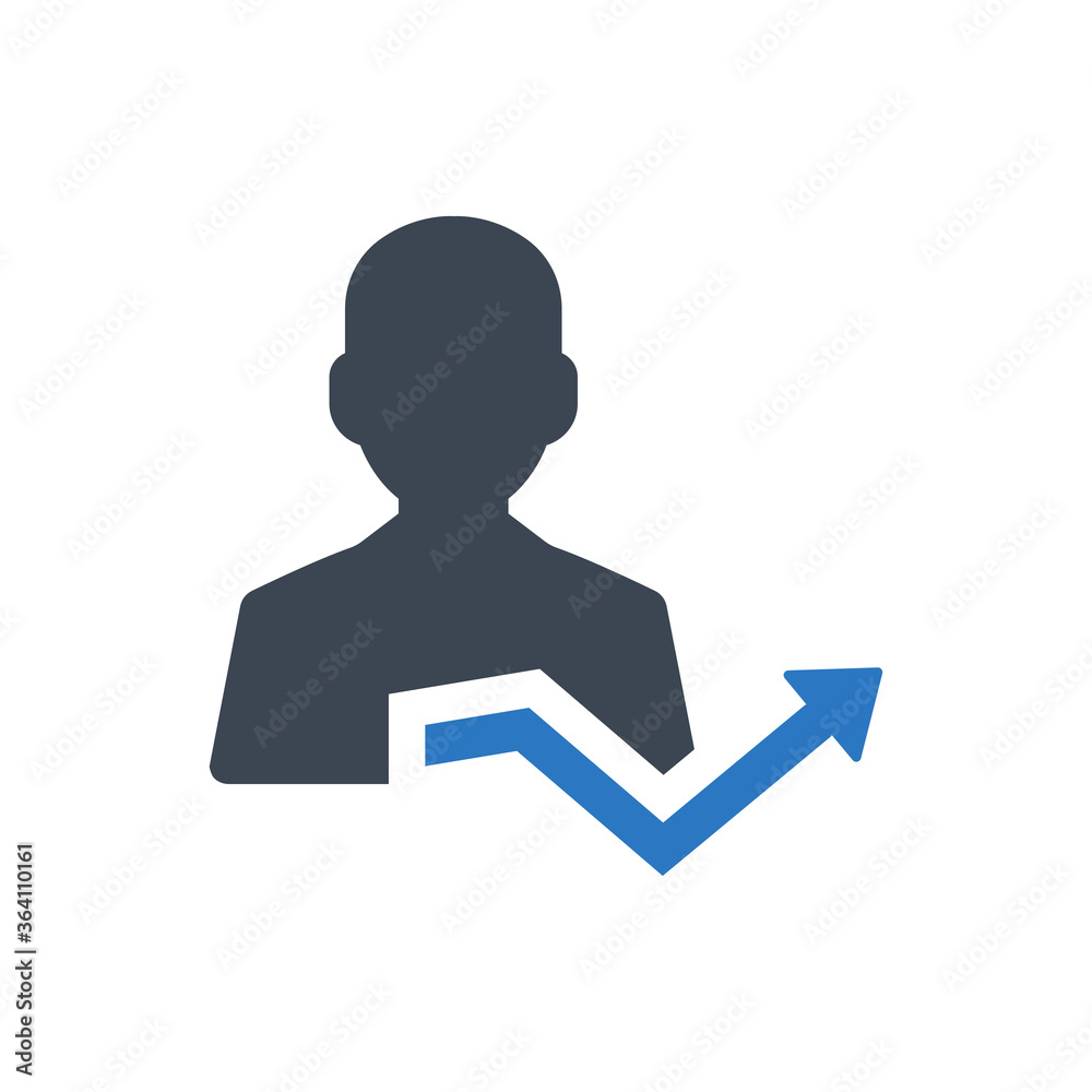 Career Growth Icon. (vector illustration) Career Growth Icon. (vector illustration)