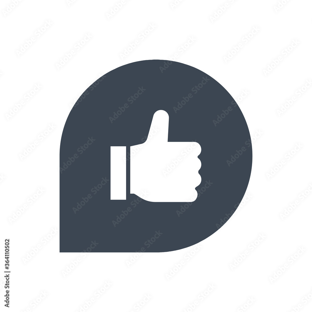Social Engagement Icon. Approval, like, thumbs up (vector illustration) Social Engagement Icon. Approval, like, thumbs up (vector illustration)