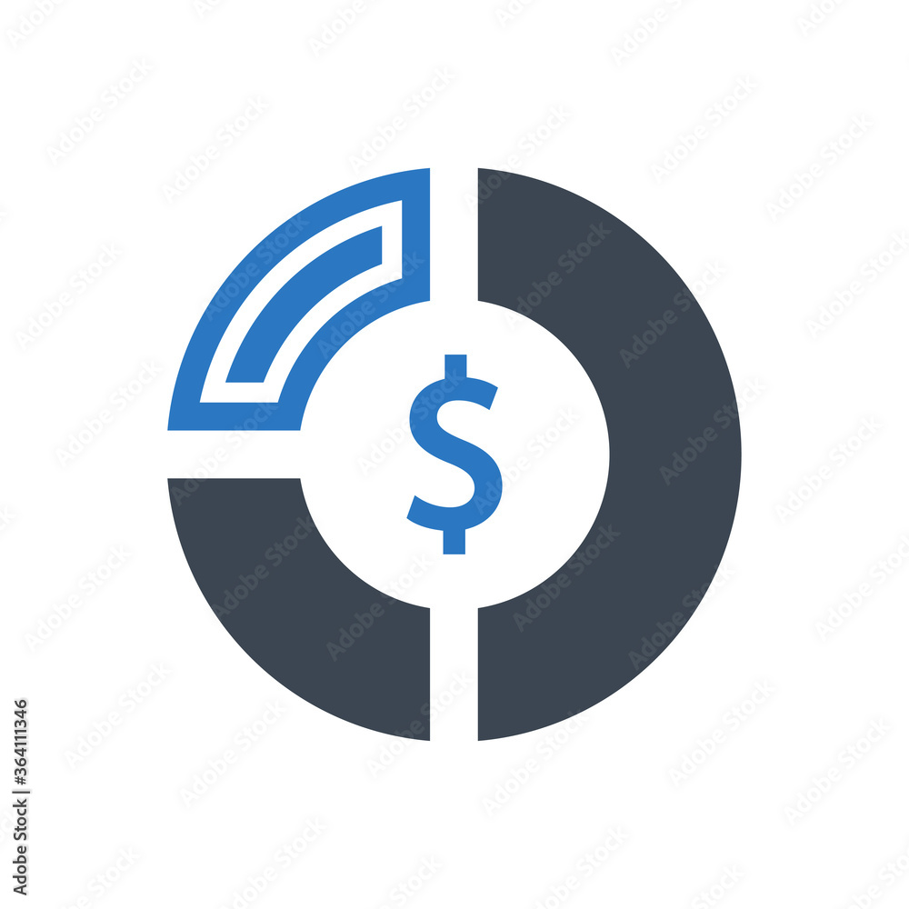 Financial Report Icon. sales report, statistics, pie chart (vector illustration) Financial Report Icon. sales report, statistics, pie chart (vector illustration)
