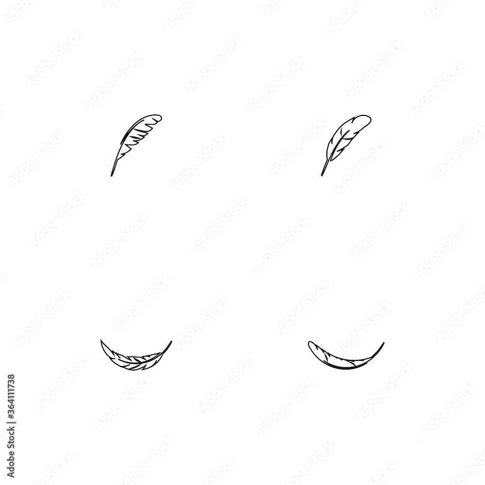 Obraz premium feather logo