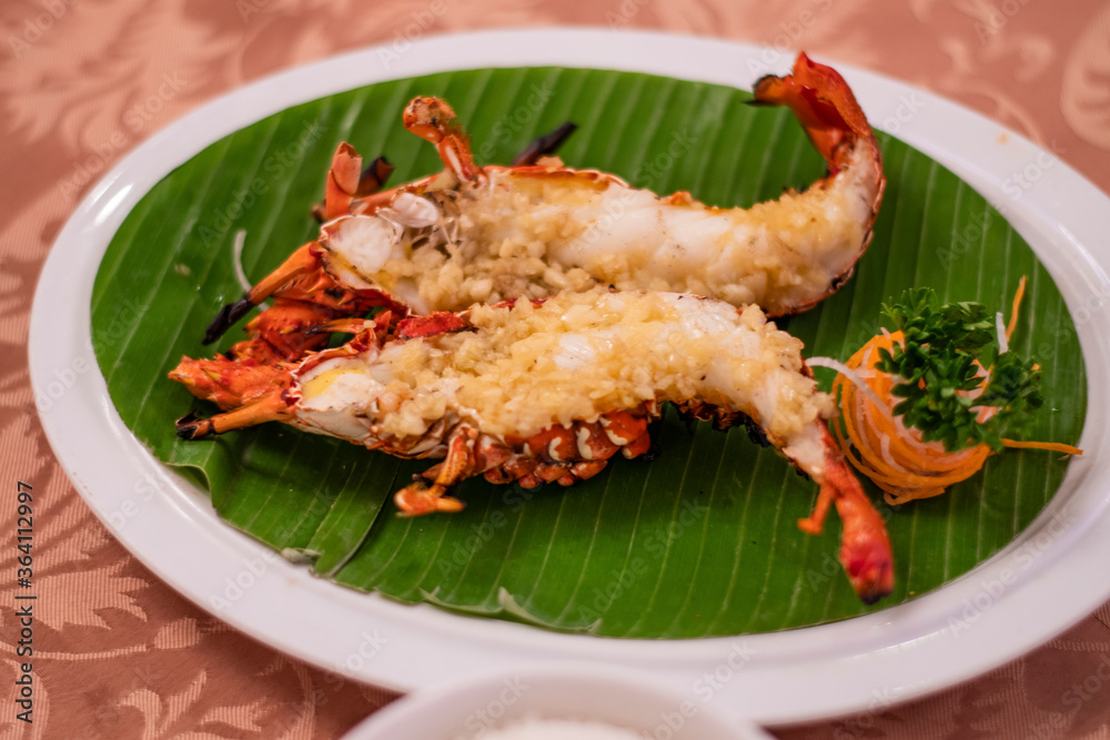 Seafood platter in a fancy restaurant during the vacation in Bali Seafood platter in a fancy restaurant during the vacation in Bali
