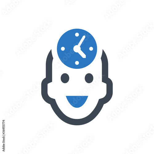 Time Plan Icon. (vector illustration)