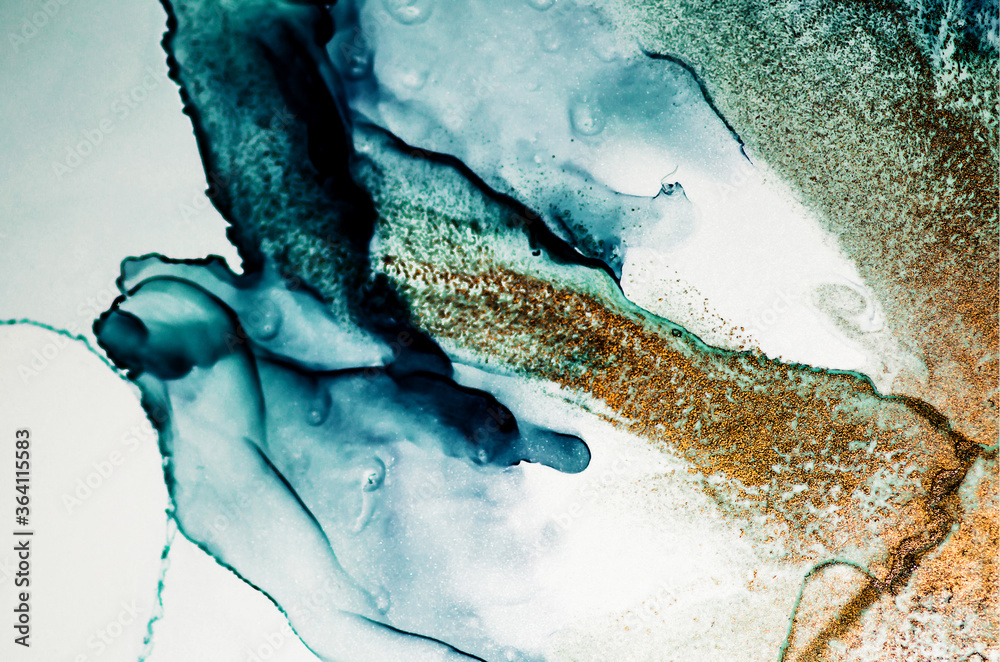 Fototapeta premium Transparent creativity. Abstract clouds -ART. Masterpiece of designing art. Inspired by the sky, as well as steam and smoke. Ink colors are amazingly bright, luminous, translucent, free-flowing. 