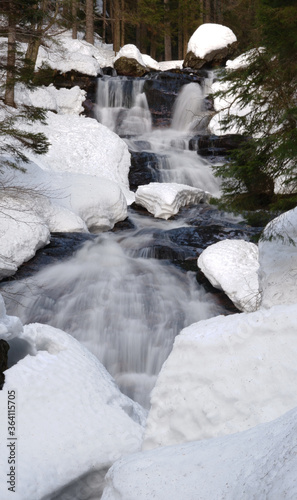 Schneewasserfal