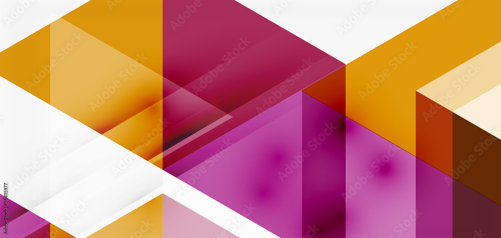 Geometric abstract background, mosaic triangle and hexagon shapes. Trendy abstract layout template for business or technology presentation, internet poster or web brochure cover, wallpaper Geometric abstract background, mosaic triangle and hexagon shapes. Trendy abstract layout template for business or technology presentation, internet poster or web brochure cover, wallpaper