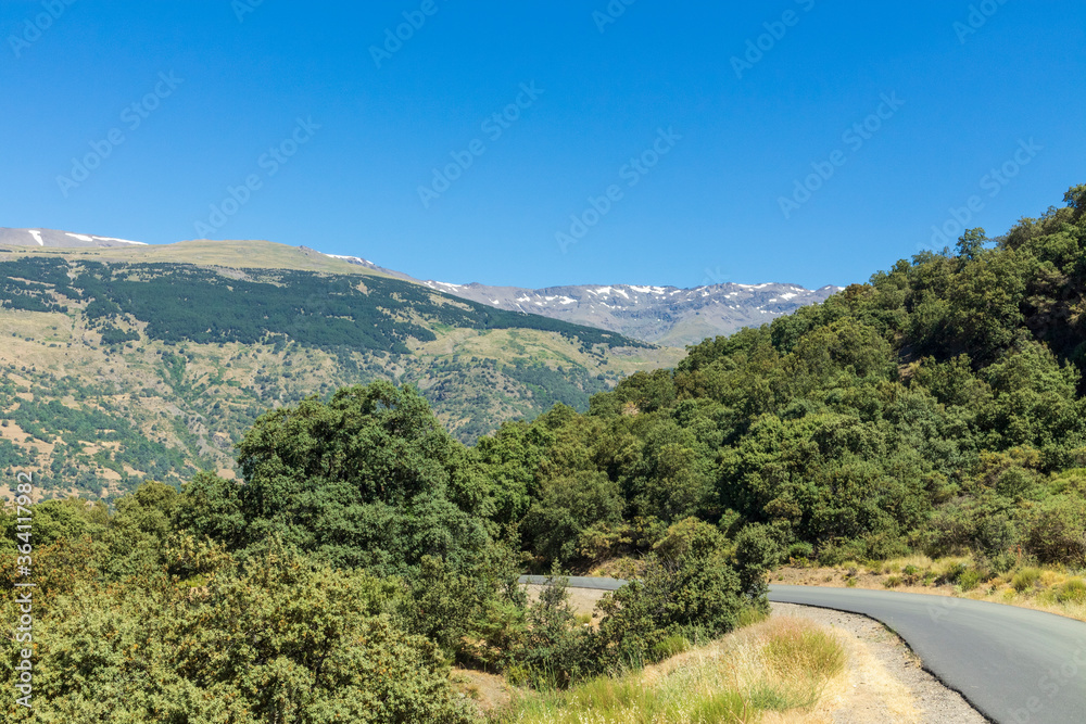 high mountains of the Sierra Nevada mountain range